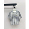 단독 출시 Miu 25SS  봄 신상품 프렌치 스트라이프 폴로 니트